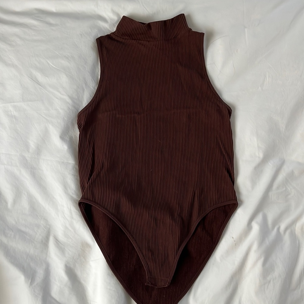 Zara chocolate brown body suit